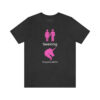 Couple seeking unicorn naughty T-shirt for swingers - Unisex Jersey Short Sleeve Tee