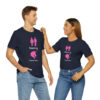 Couple seeking unicorn naughty T-shirt for swingers - Unisex Jersey Short Sleeve Tee - Image 54