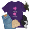 Couple seeking unicorn naughty T-shirt for swingers - Unisex Jersey Short Sleeve Tee - Image 61